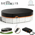BRAND NEW ~ 12x20ft Waterproof & Dustproof Oval Above Ground Pool Cover & Winch