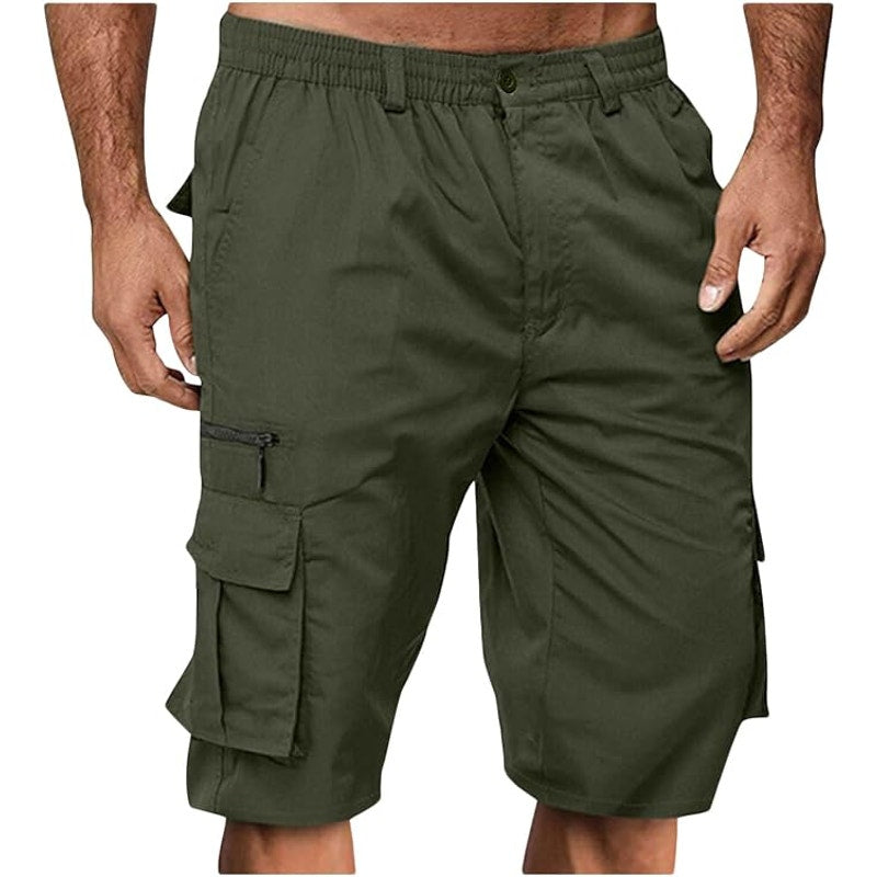 NWT ~ 2 Pairs Men's Olive Green & Black Lightweight Cargo Hiking Shorts ~ 3X