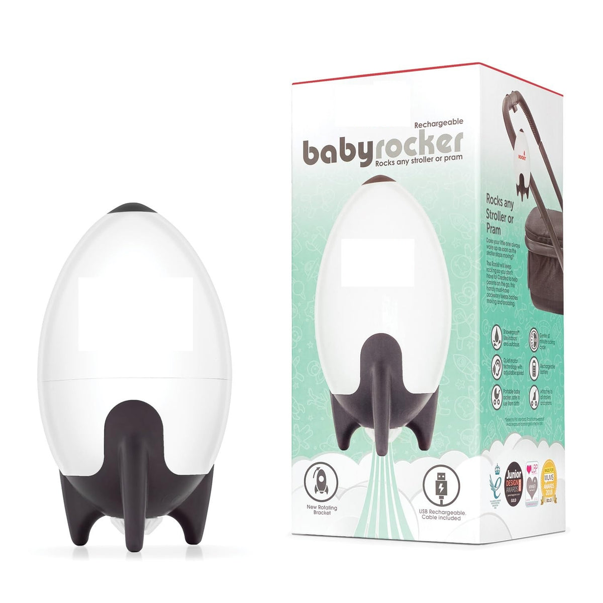 BRAND NEW ~ Rechargeable Rocker Baby Stroller Buggy Adjustable Rocking Device