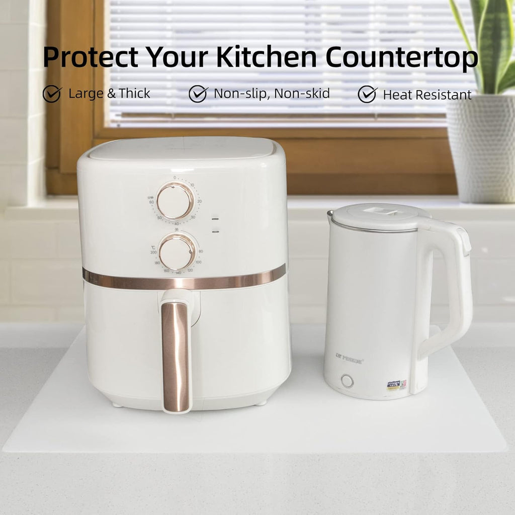 BRAND NEW ~ Set/2 Large Thick Non-Skid Kitchen Counter Silicone Protector Mats