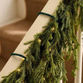 BRAND NEW ~ Thick Realistic Christmas Holiday Greenery Winter Fir Garland ~ 8ft
