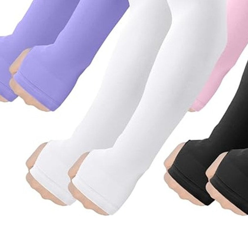 NWT ~ Set/7 Activewear Arm Sleeves with Thumb Hole ~ Cooling UV Protection