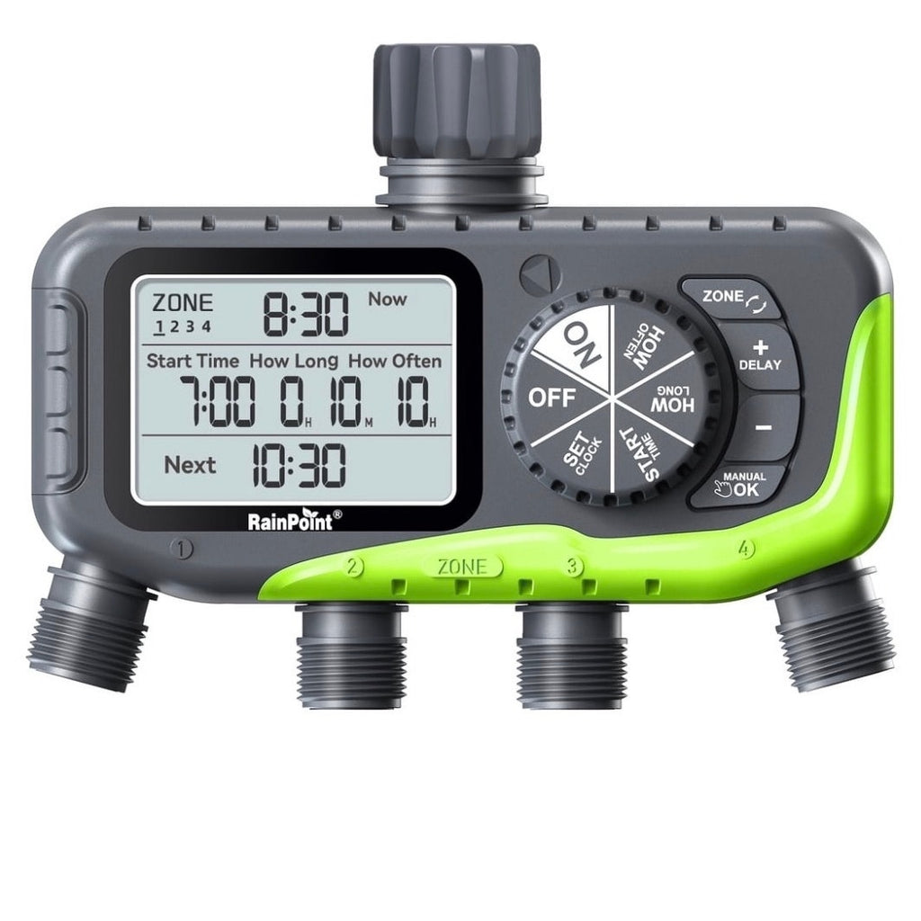 BRAND NEW ~ 4 Outlets Garden Hose Water Timer Programmable Watering Sprinkler