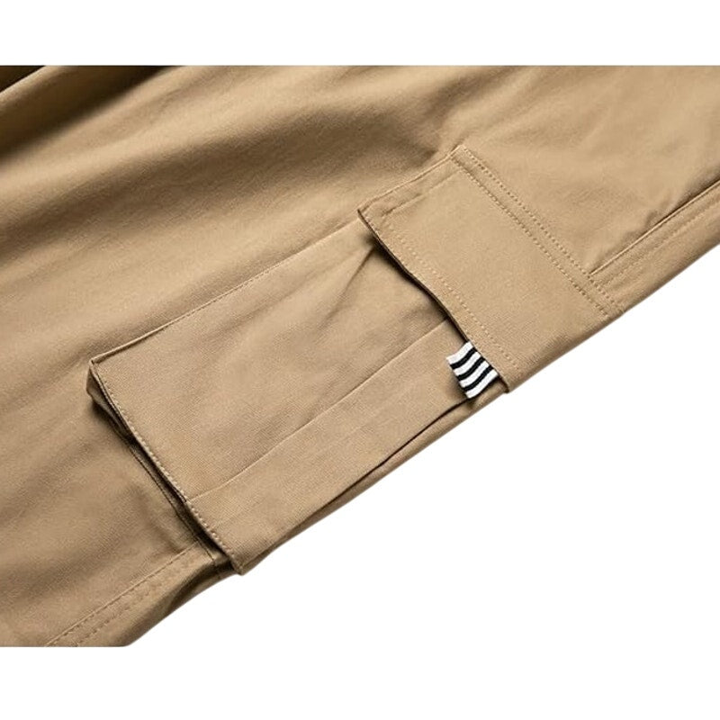 NWT ~ Men's Tan Casual Cotton Relaxed Fit Cargo Pants ~ Size LARGE