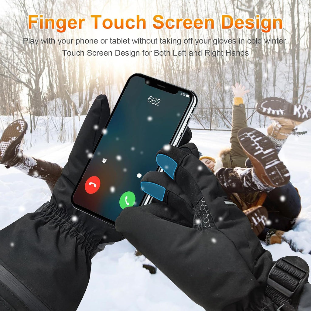 BRAND NEW ~ Black Rechargeable Heated Winter Gloves ~ Size L ~ 3 M Thinsulate