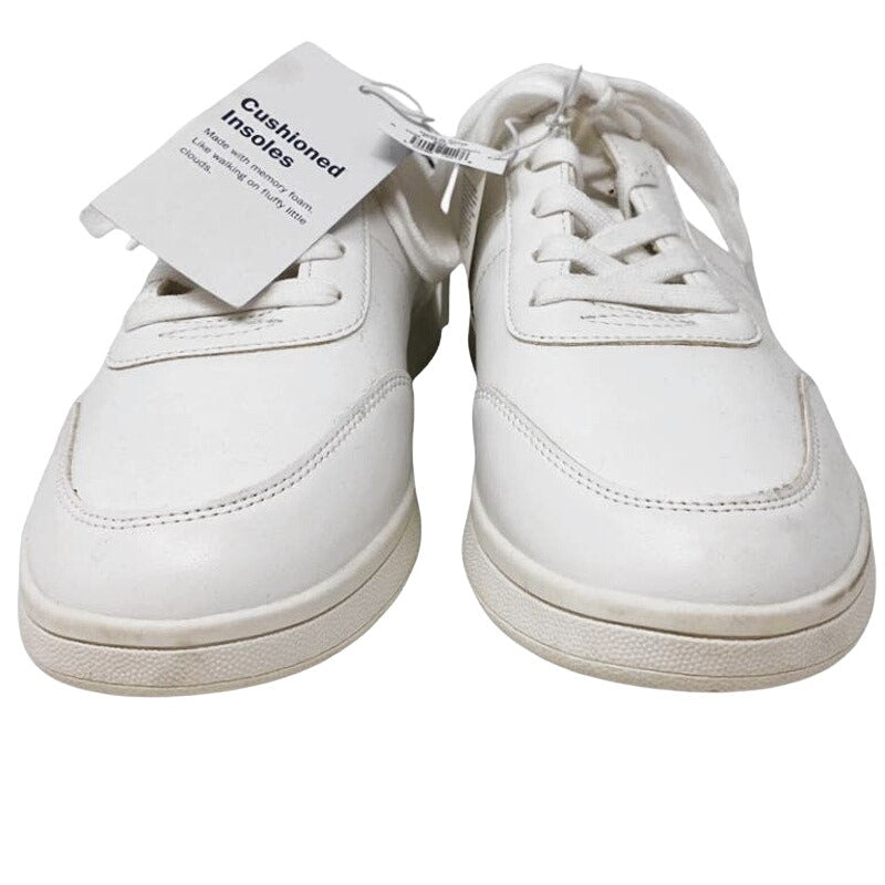NWT ~ OLD NAVY White Memory Foam Sneakers Cheetah Leopard Back ~ Women's 9