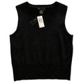 NWT ~ GRACE ELEMENTS Silk Black Shimmering Nights Sleeveless Sweater ~ Womens PL