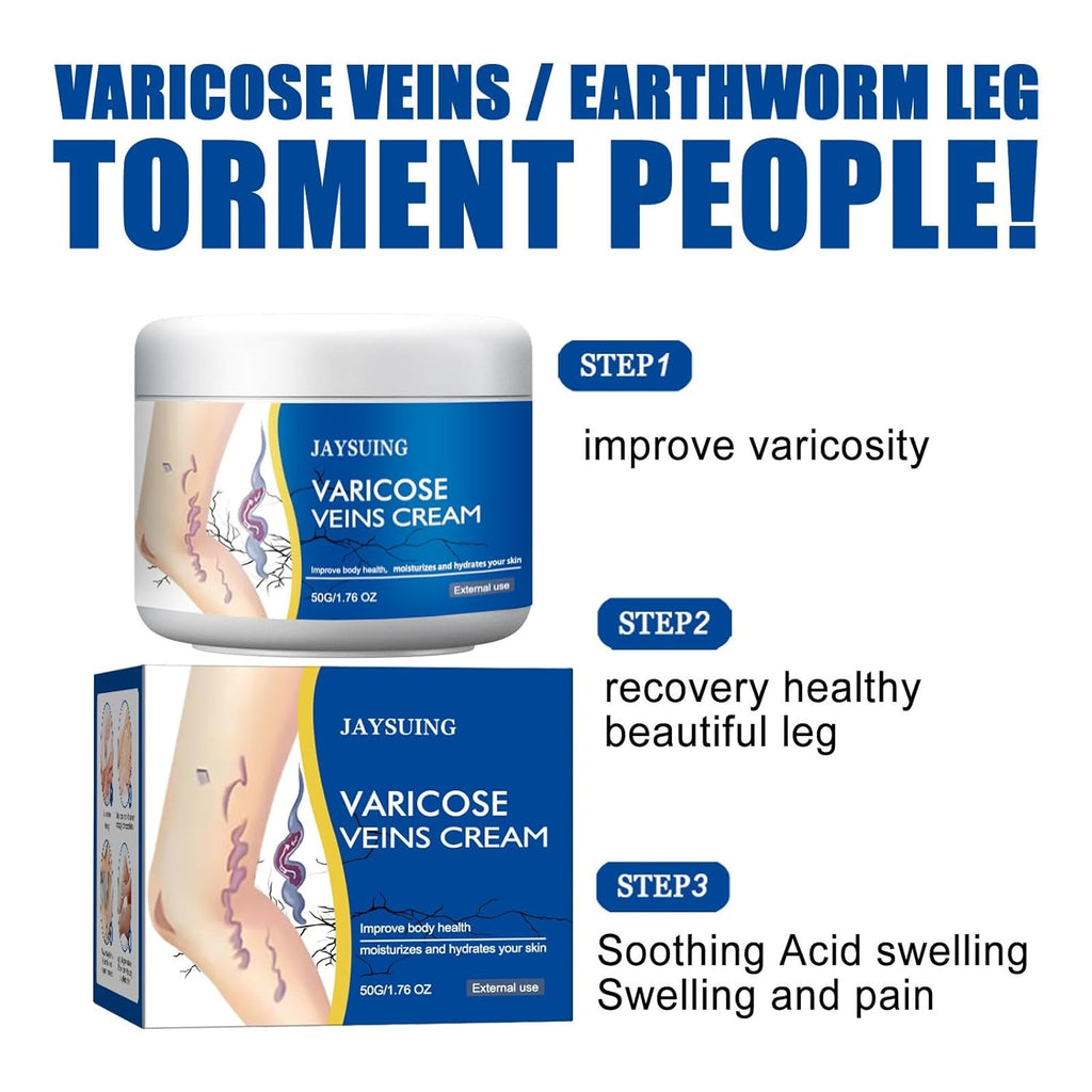 BRAND NEW ~ NWT ~ Set/2 Leg Varicose & Spider Vein Cream ~ Soothing Moisturizing