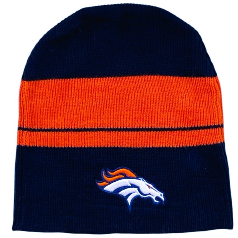 NWT ~ FORD MOTOR CO. & DENVER BRONCOS FOOTBALL Logo Beanie Winter Unisex Ski Hat