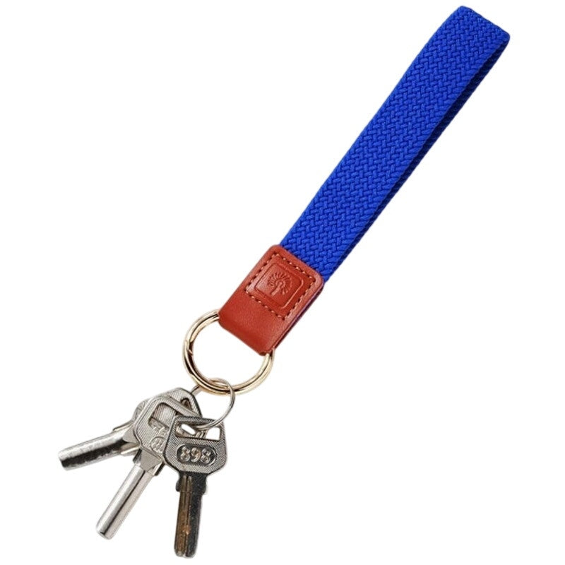 BRAND NEW ~ Set/6 Royal Blue Stretchy Wrist Key Chain Wristlets Lanyard Holder