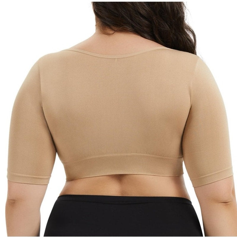 NWT Plus Size Shapewear Upper Arm Shaper Short Sleeve Slimmer Compression Top 1X