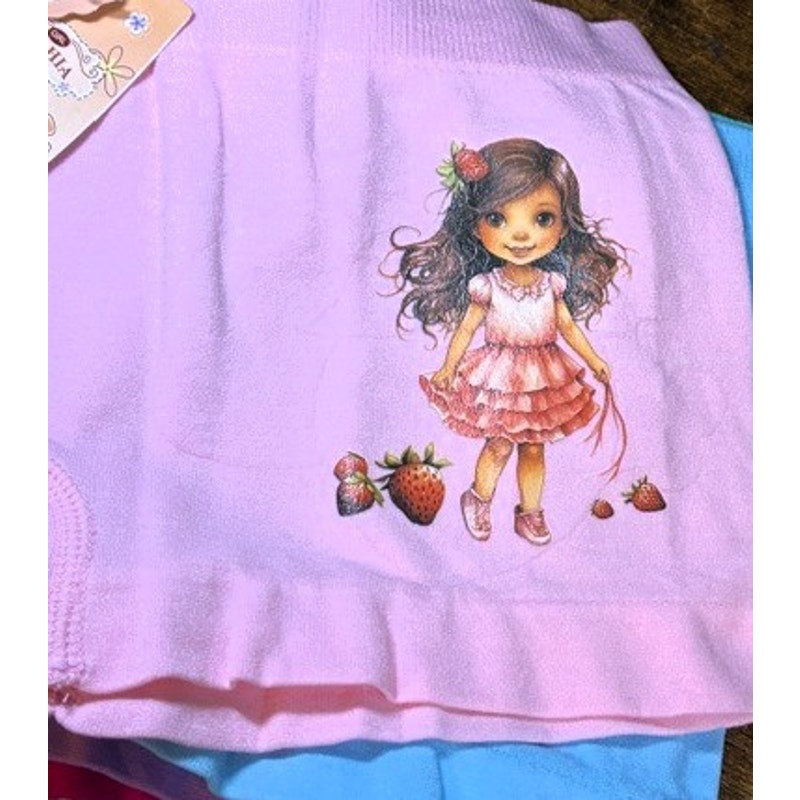 NWT ~ BRAND NEW ~ Set/6 Girls Multicolor Boyshorts Panties Underwear ~ LARGE