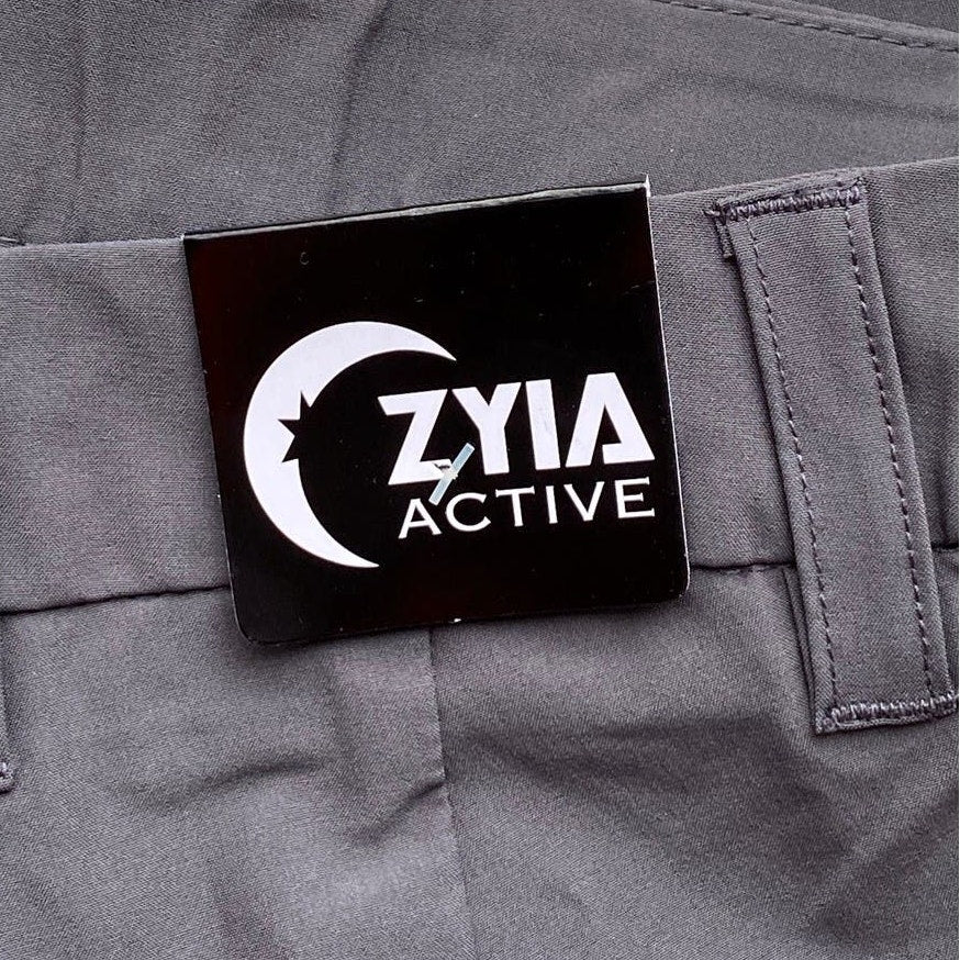 NWT ~ ZYIA Gray Clubhouse Activewear Athleisure Golf Shorts ~ Women's Size XS