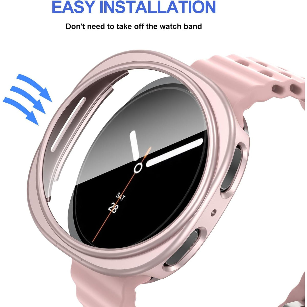 BRAND NEW ~ Samsung Galaxy Watch 40mm Hard PC Bumper Covers & Tempered Glass