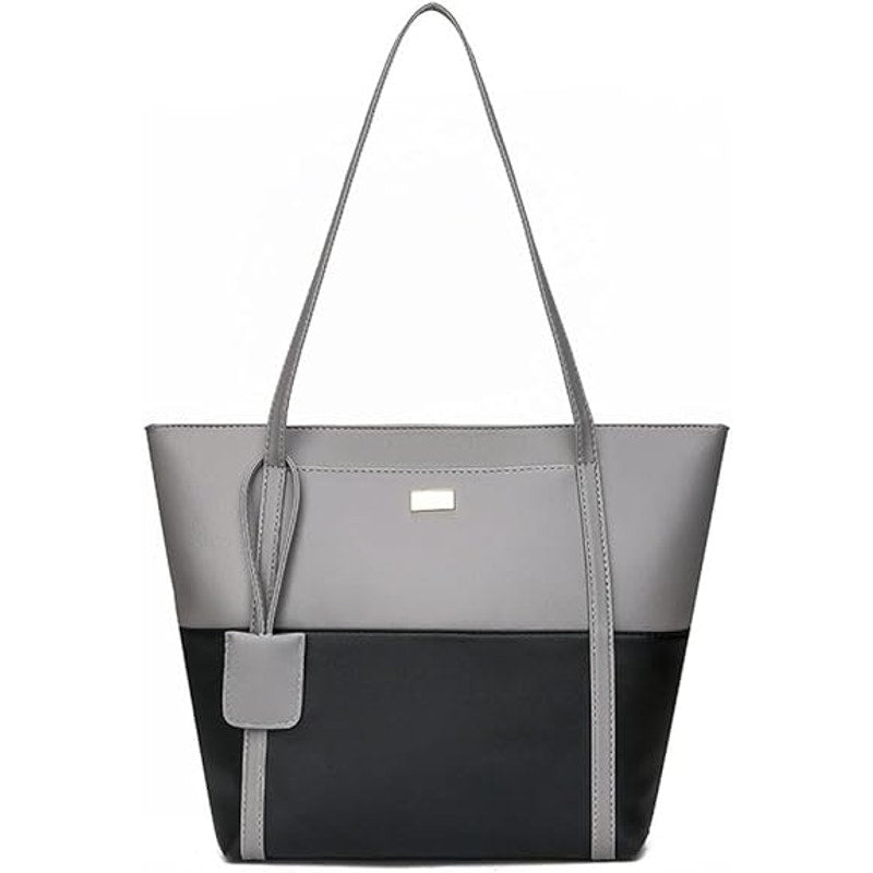 NWT ~ Casual Two Tone Large Capacity Shoulder Tote Bag Shopping Purse