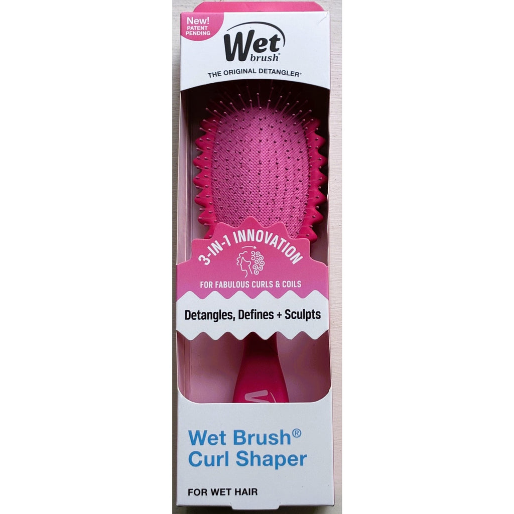 BRAND NEW ~ Pink Wet Brush Curl Shaper Detangler Detangle Curly Hair Frizz Free