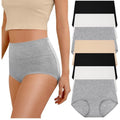 NWT ~ 7 Pack Cotton High Waisted Full Coverage Stretch Soft Ladies Underwear XL