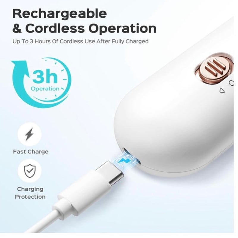 BRAND NEW ~ Mani Pedi Rechargeable Electric Nail File Drill Set with 5 Speeds
