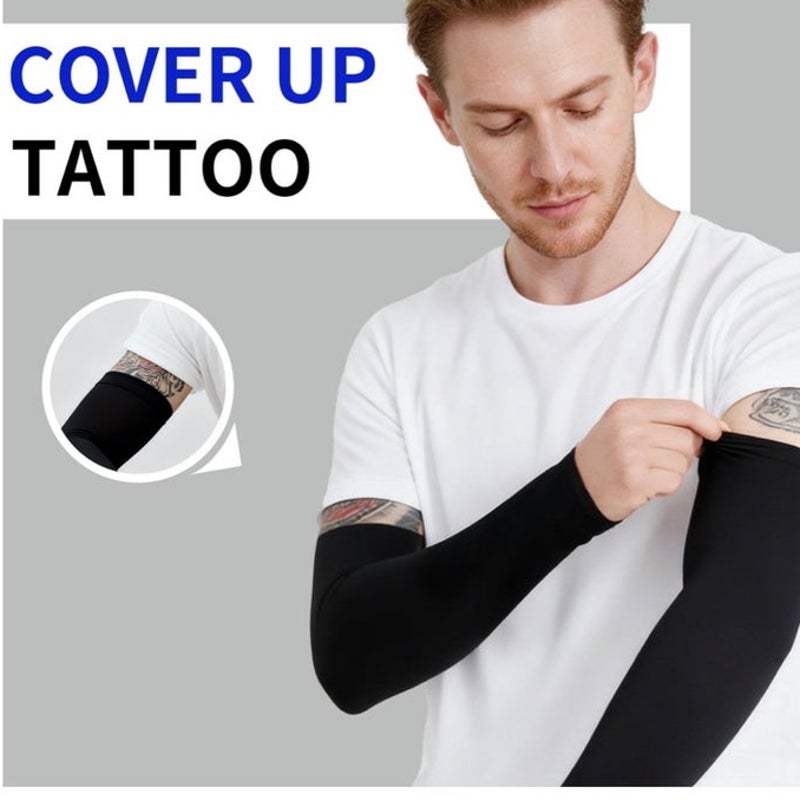 BRAND NEW ~ 4 Pairs White Compression Cooling Arm Sleeves UV Protection