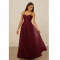 NWT ~ CHRISTIAN SIRIANO BRIDAL ~ AZAZIE 1015 Gorgeous Burgundy Bridesmaid Gown