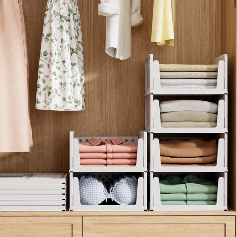 BRAND NEW ~ 5 Pack Stackable Multi-Purpose Closet Organizers & Storage Drawers