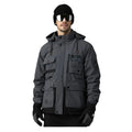 NWT ~ Men's Leduntino Black & Gray Heavy Winter Jacket ~ Size LARGE
