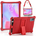 BRAND NEW ~ Red 10.1 inch Silicone Tablet Case & Stylus Pen & Shoulder Strap