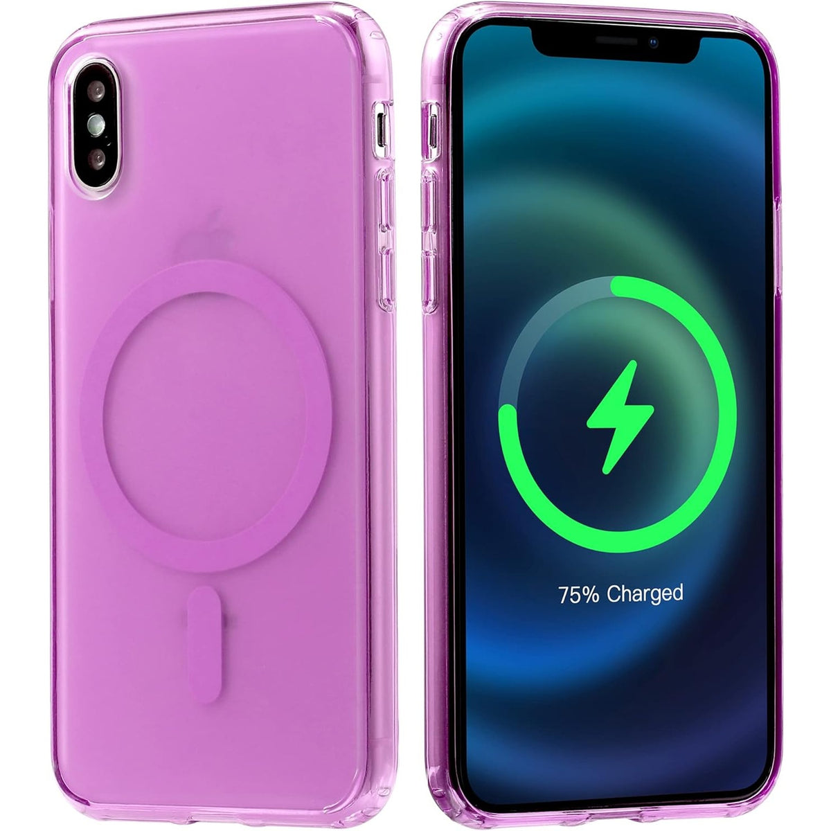 BRAND NEW ~ Strong Magnetic Pink Translucent Case IPhoneX & XS
