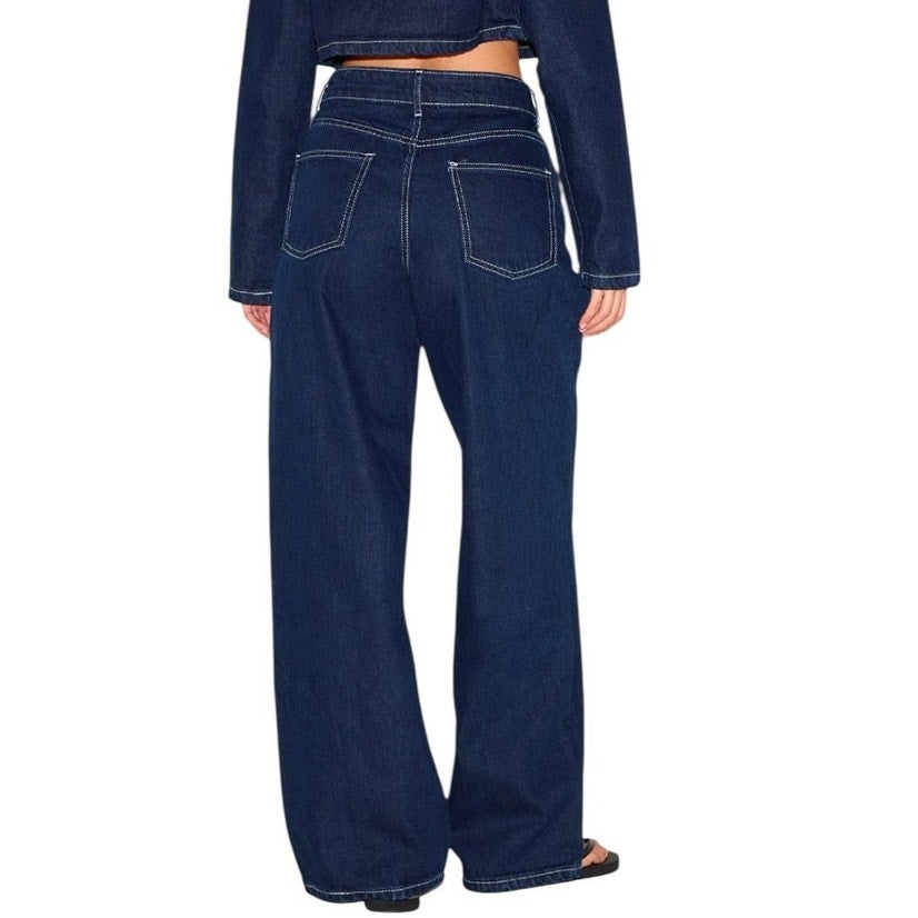 NWT ~ Canana Wide Leg Denim Blue Jeans Retail $79.99 ~ Women's Plus Size 16W