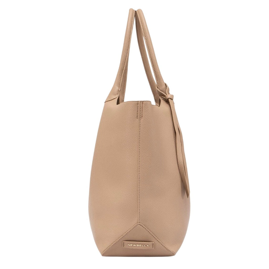 NWT ~ Newbella Large Pebbled Vegan Leather Finish Shelly Tote & Matching Pouch