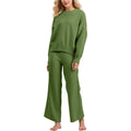 NWT ~ Moss Green 2pc Set Casual Lounge Sweater Top & Pants ~ Women's Size XL