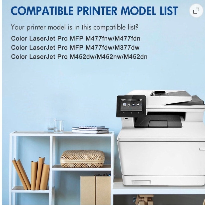 BRAND NEW ~ 4 Colorich 410X Toner Cartridges HP Black, Cyan, Magenta and Yellow