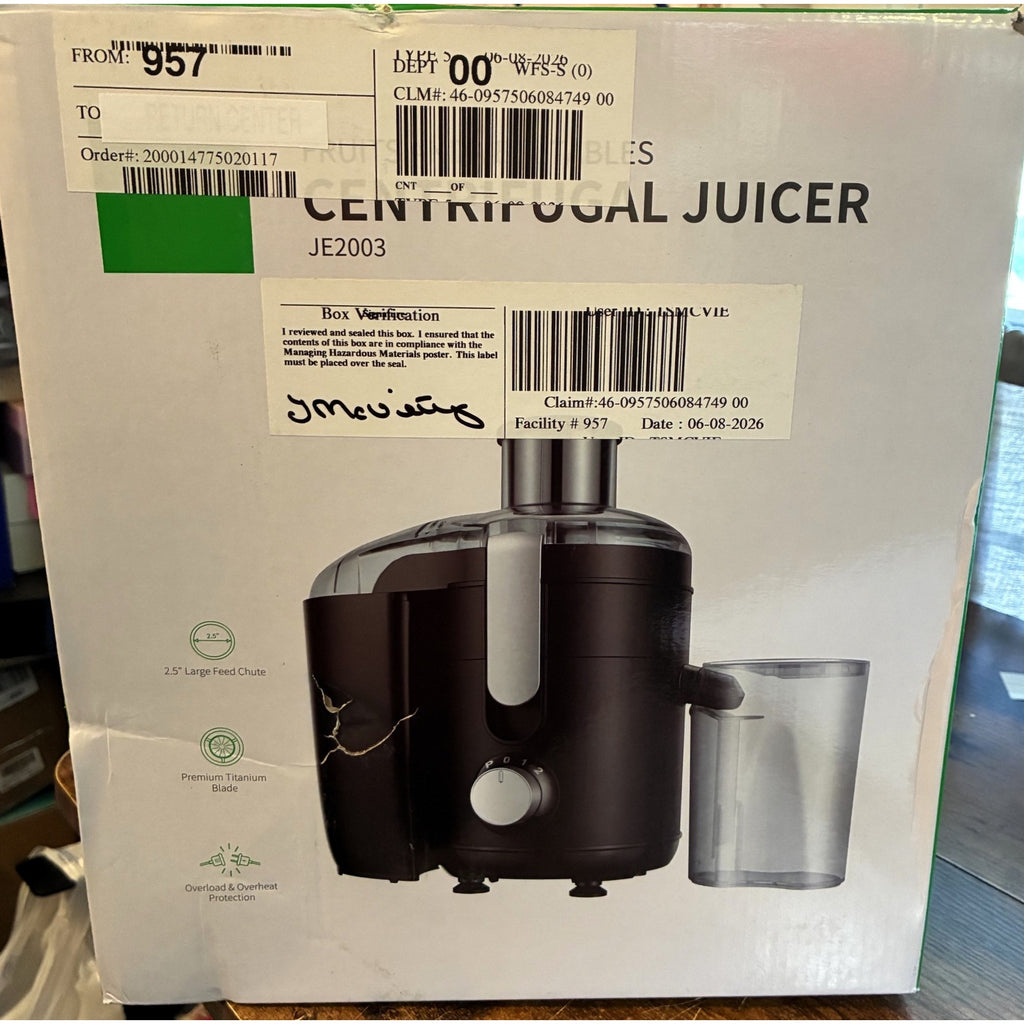 BRAND NEW ~ Kitchen Juicer Dual Speeds Anti-Drip Centrifugal Extractor Machine