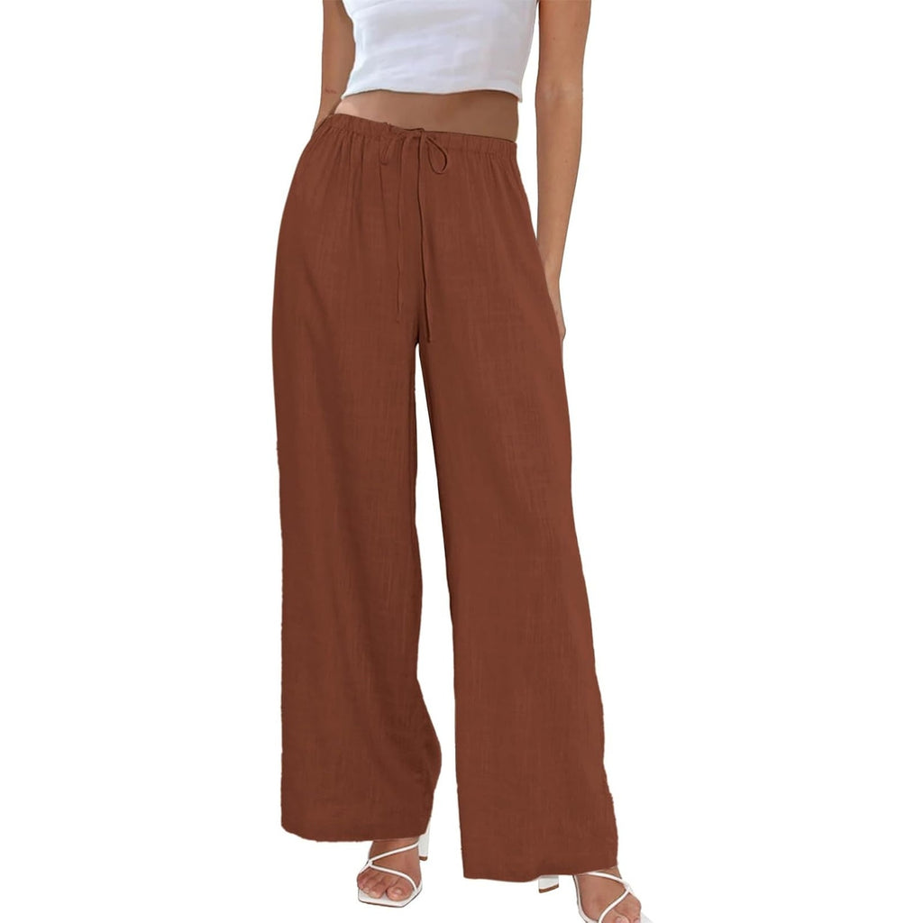 NWT ~ Women's Rust Flowy Palazzo Pants ~ Pockets & Wide Leg ~ Plus Size 2X