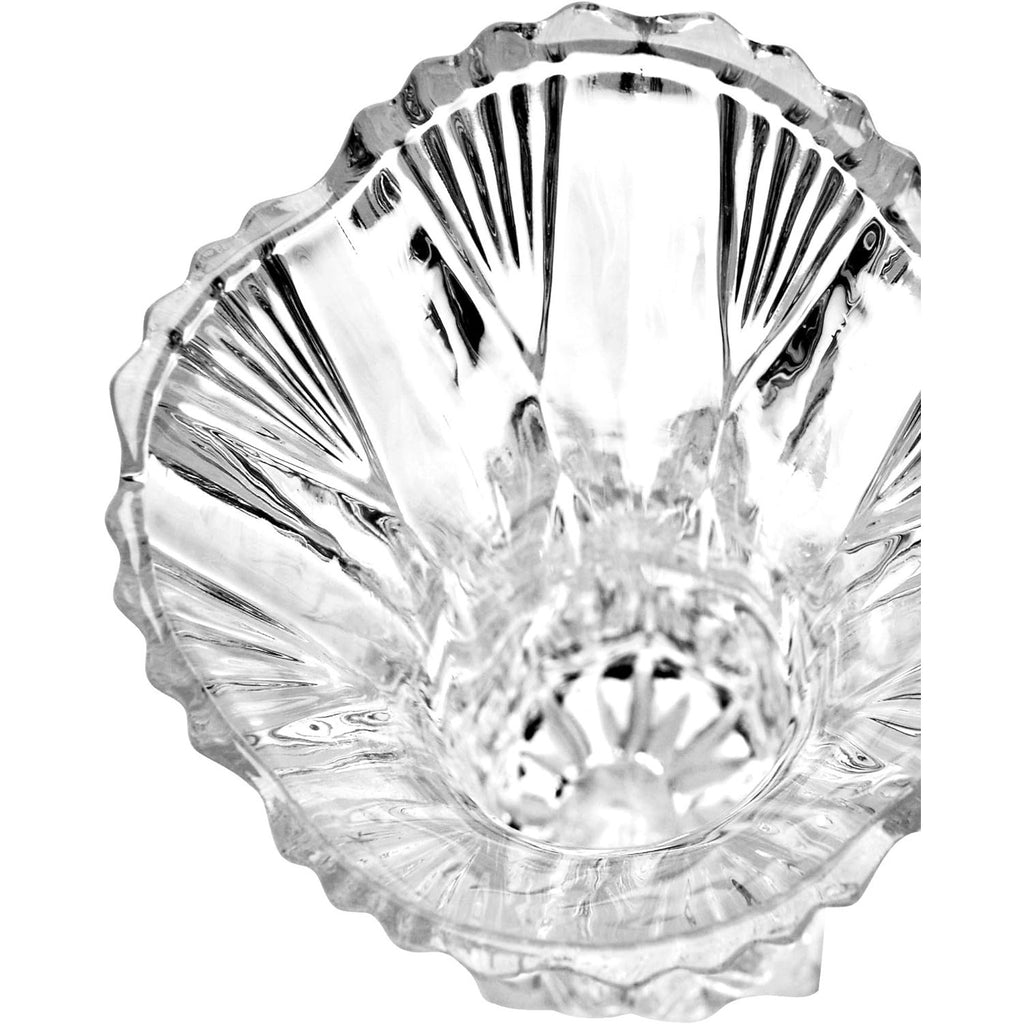 NWT ~ Set/ 6 Large Glass Phoenix Tail Flower Vases & Gift Boxes ~ 9.5" x 4.5"