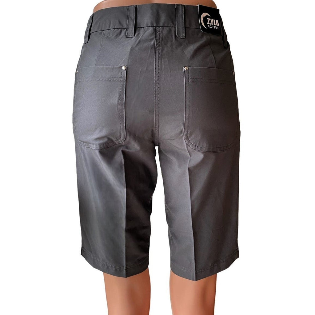 NWT ~ ZYIA Gray Clubhouse Activewear Athleisure Golf Shorts ~ Women's Size XS