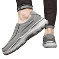 NWT ~ Men's Casual Gray Canvas Lightweight Loafers Walking Shoes ~ Size 11