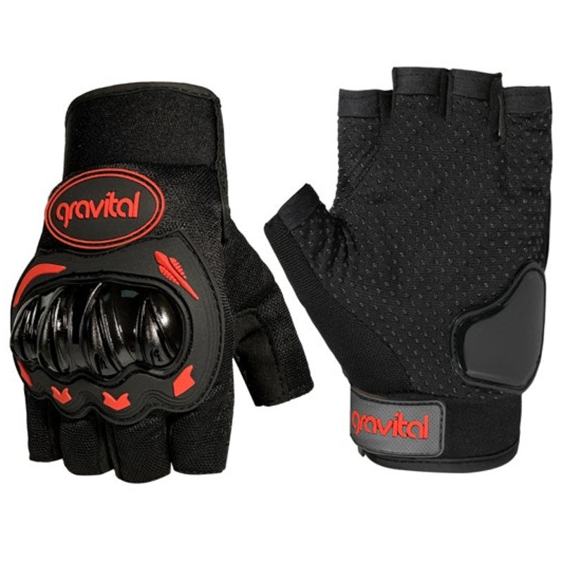 BRAND NEW ~ Red & Black Breathable Motorcycle Dirt Bike Riding Gloves ~ Size XL