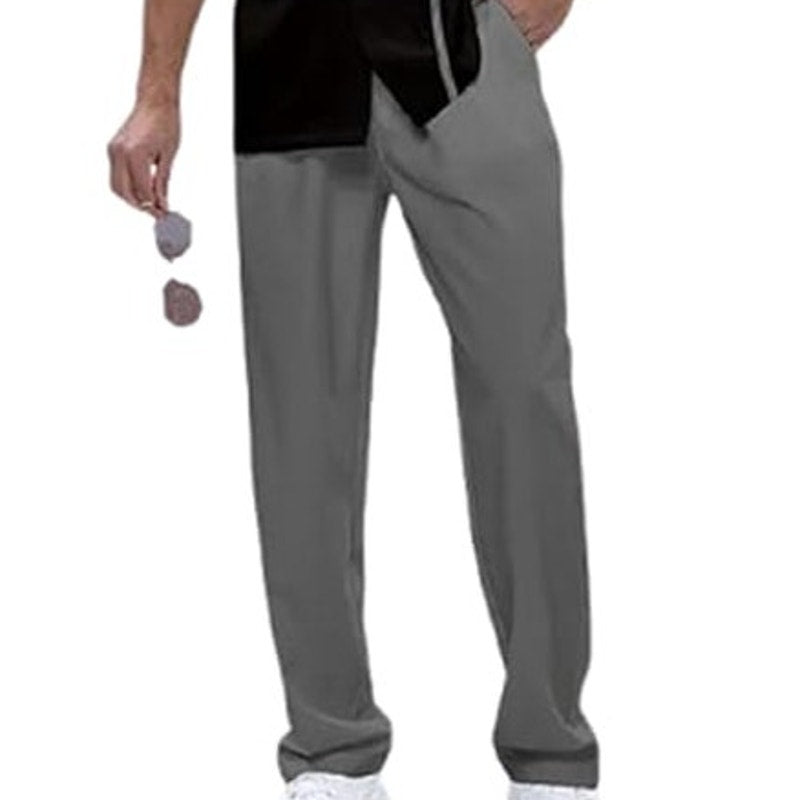 NWT ~ 2 Piece Men's Gray & Black Short Sleeve Shirt Pants Outfit Set ~ 3XL