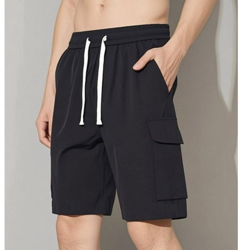 NWT ~ Set/3 Pairs of Men's Classic Fit Casual Cargo Shorts with 4 Pockets ~ MED