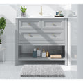 NWT ~ Modern Farmhouse Gray & White 24" x 17" Non Slip Soft Bathroom Rug