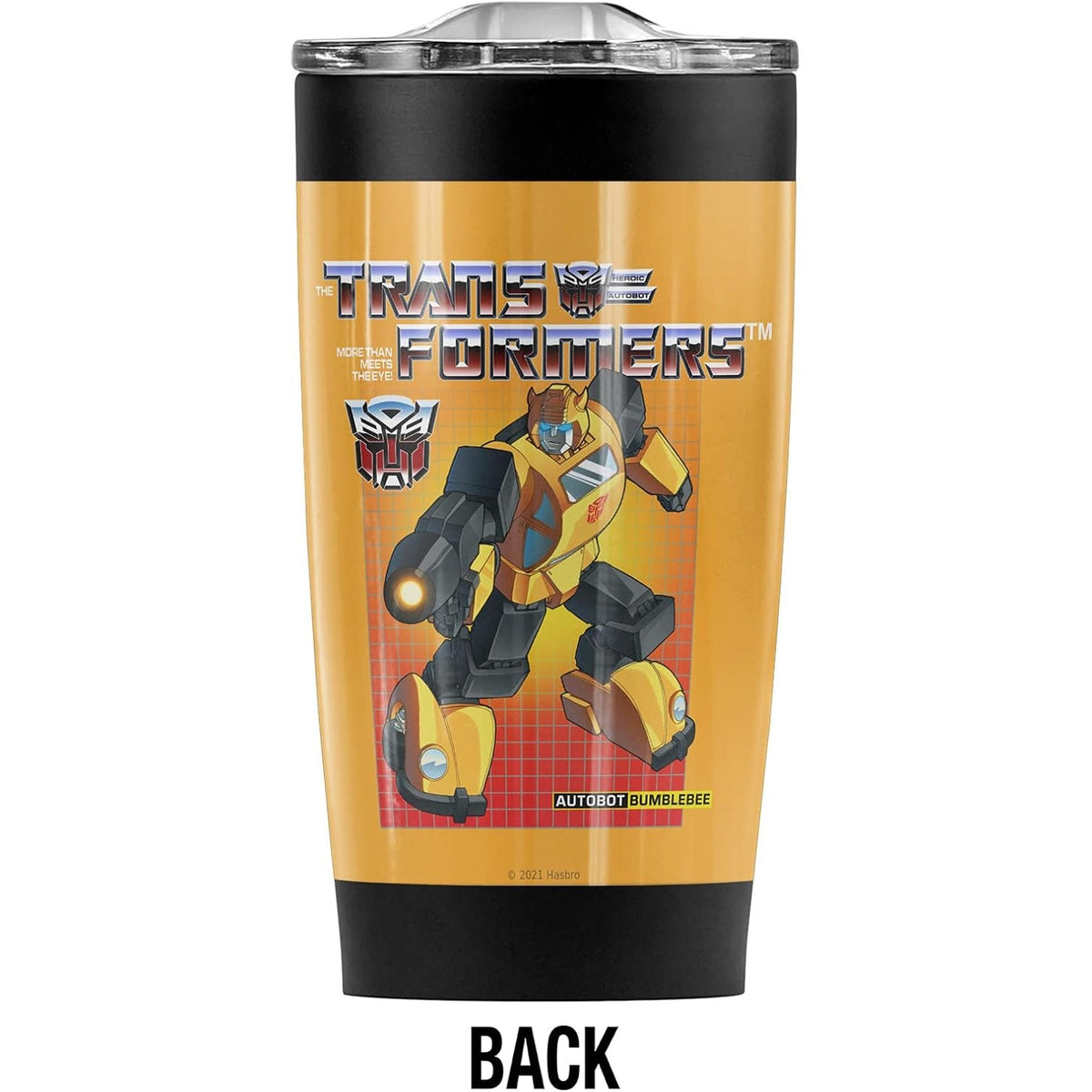 BRAND NEW ~ Transformers Bumblebee Stainless Steel 20oz Tumbler Travel Mug Cup