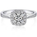 BRAND NEW ~ 1 Carat Moissanite MomentWish Sterling Silver Engagement Ring ~ 6.5