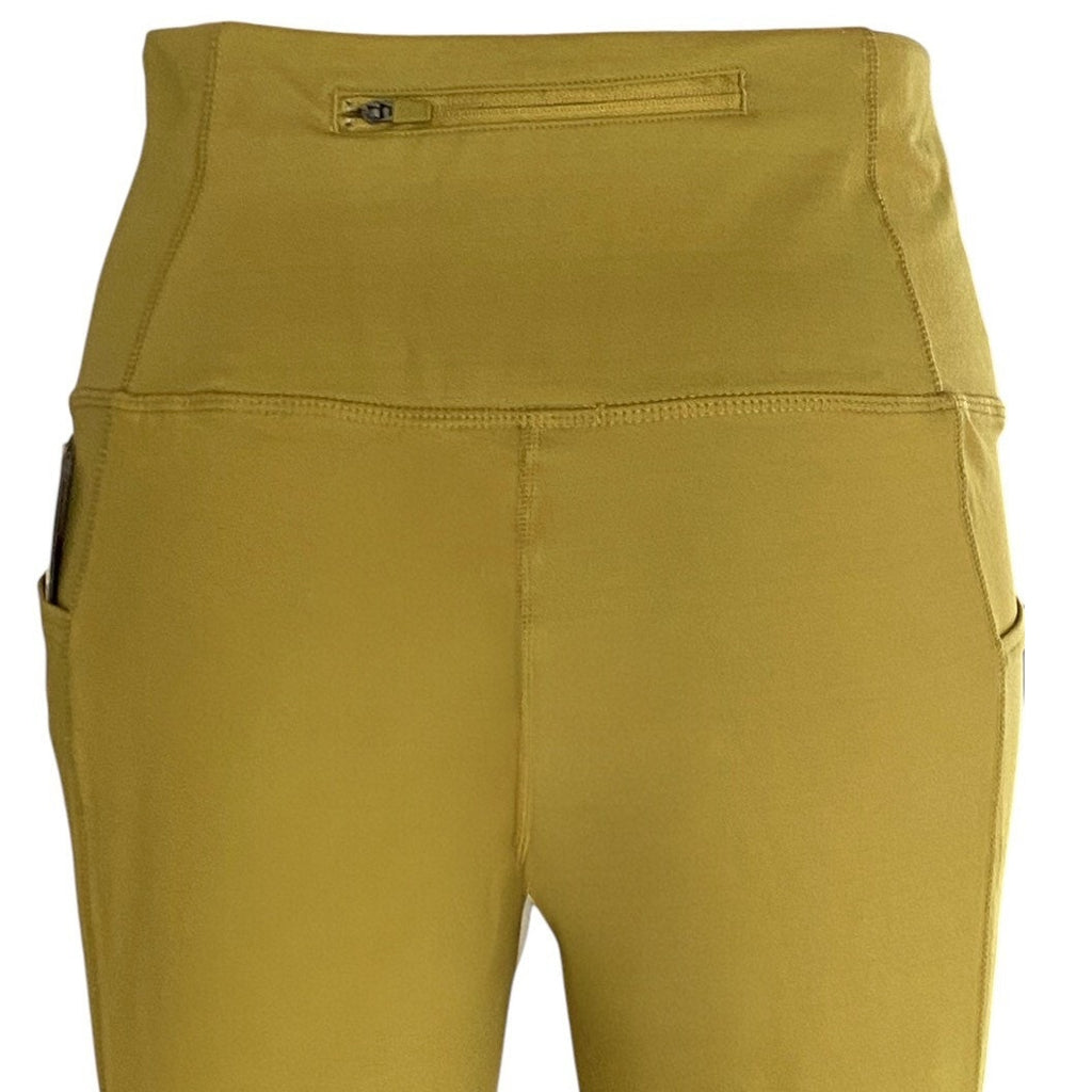 NWT ~ MTA Sport Gold Activewear Side Pockets 7/8 High Rise Leggings ~ MEDIUM