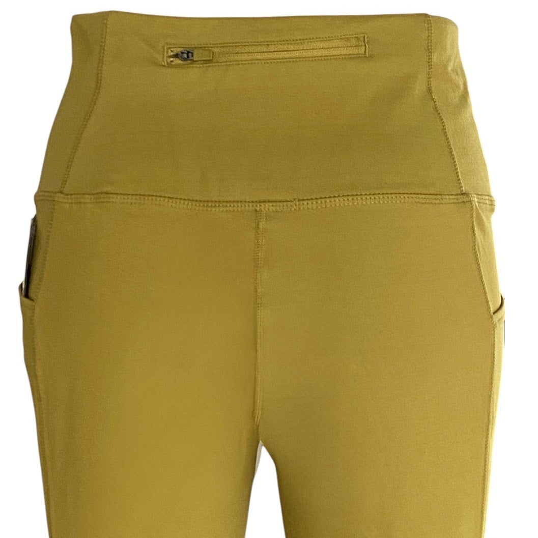 NWT ~ MTA Sport Gold Activewear Side Pockets 7/8 High Rise Leggings ~ MEDIUM