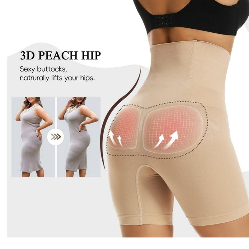 NWT ~ Shapewear High Waist Tummy Control Shorts Body Shaper Thigh Slimmer LARGE