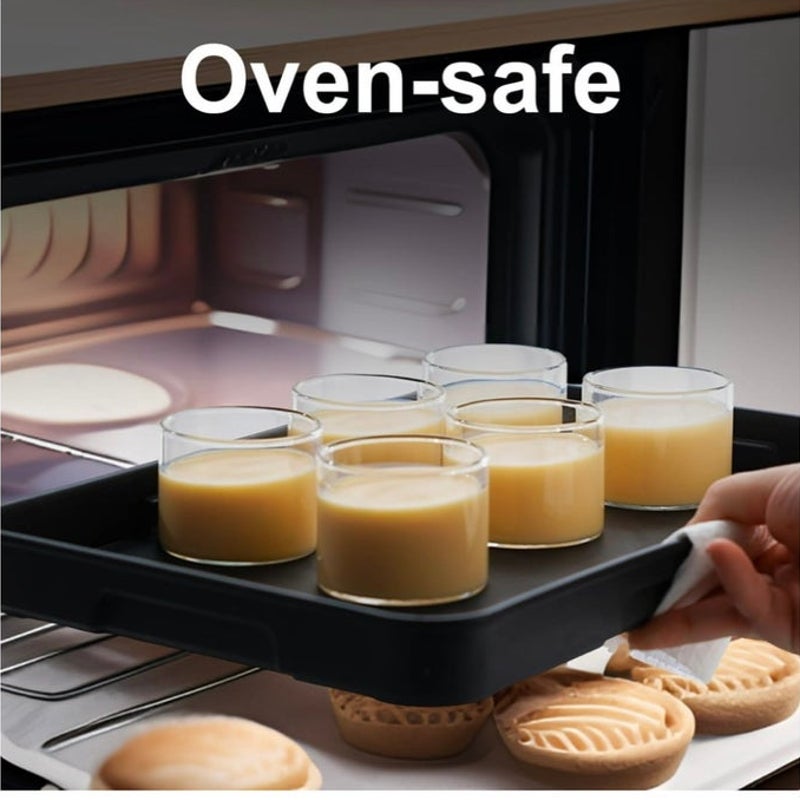 BRAND NEW ~ Set of 6 Oven-Safe Glass Ramekins 4 oz Dessert Bowls