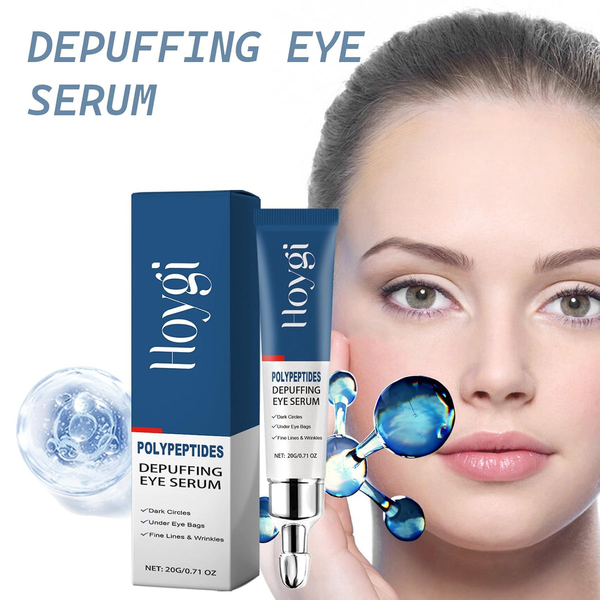 BRAND NEW ~ NWT ~ Set/2 Eye Serum Tightens Skin & Reduces Dark Circles Hydrates