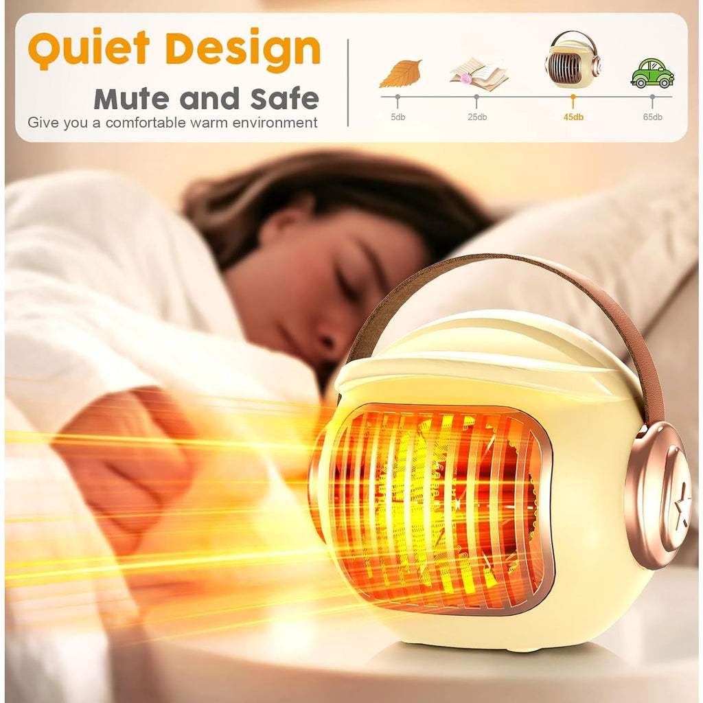 BRAND NEW ~ Small Quiet Indoor Space Heater ~ Tip Over & Overheat Protection