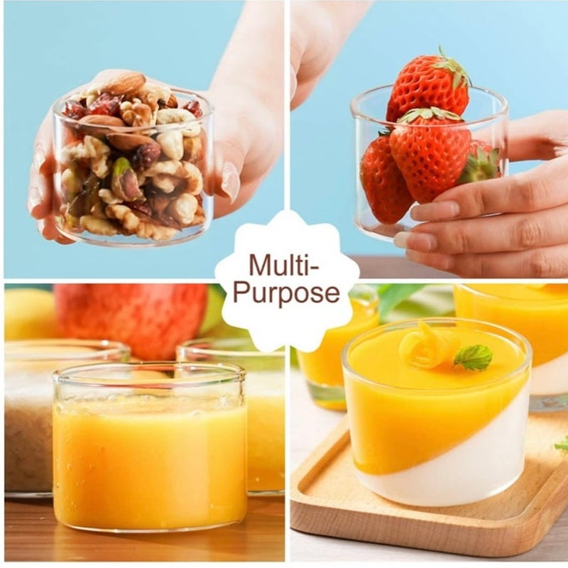 BRAND NEW ~ Set of 6 Oven-Safe Glass Ramekins 4 oz Dessert Bowls